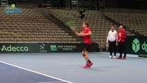 Coupe Davis 2017 - David Goffin, 7e joueur mondial à l'ATP est à Lille de retour du Masters de Londres