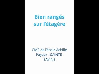 Bien rangés sur l’étagère_AP_CM2