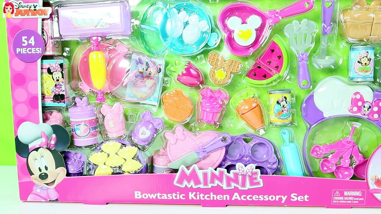 50+Accesorios para cocina de Juguete Minie Mouse Kitchen Play Doh Cupcakes|MDJ