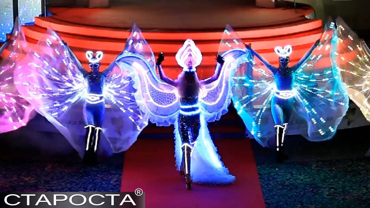 Light Show Fire Angels – Merry Christmas Dance Show