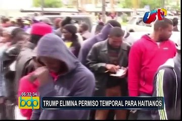 EEUU: Trump eliminó permiso temporal para casi 60 mil haitianos