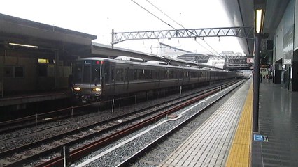 [0009]20171028@新快速3204M[敦賀行](223系電車)列車~京都站出發!!