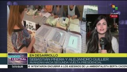 Chile: Piñera y Guillier avanzan hacia la segunda vuelta electoral
