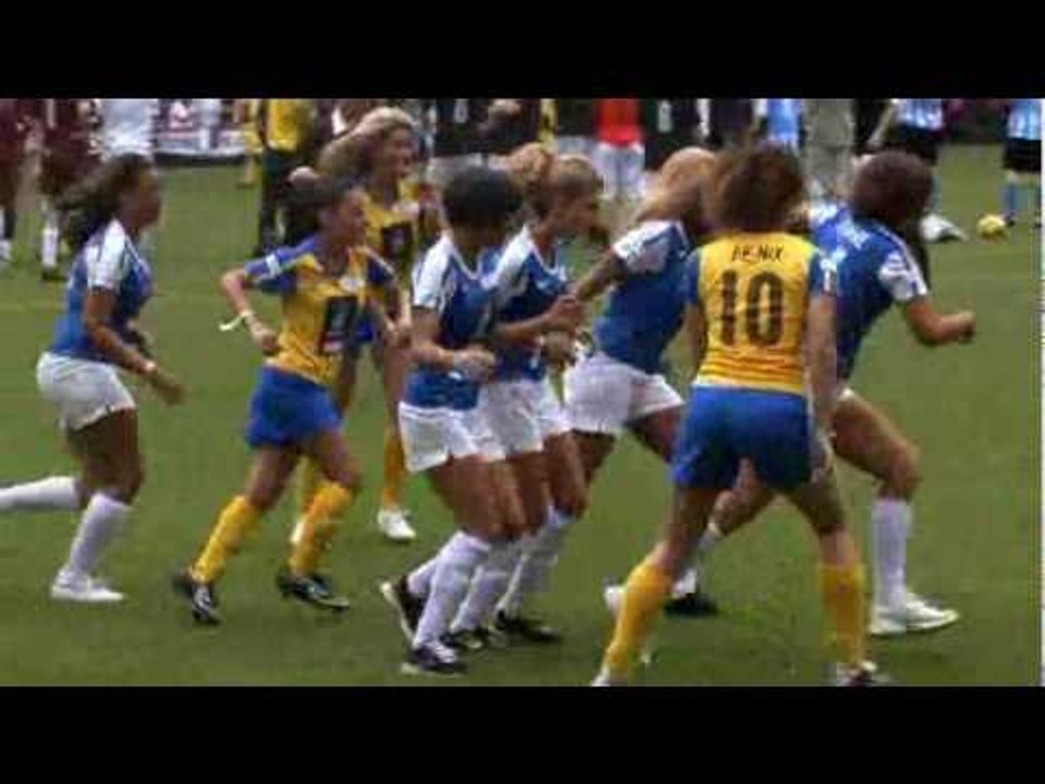 Sexy Sport IQ girls and James Corden fooling around...