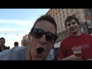 Reaction to first Euro 2012 goal from Kiev Fan Zone