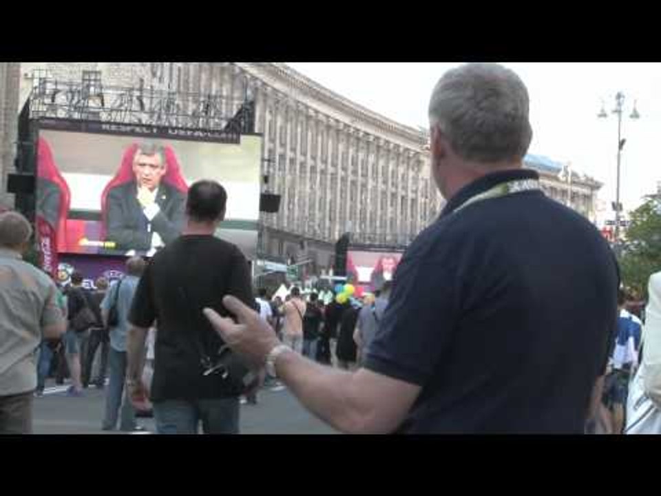 Mark Saggers reports on opening Euro 2012 game from Kiev Fan Zone