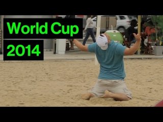 Amazing England Goals Re-Created On Copacabana Beach | World Cup 2014