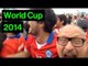 Perfect Timing! Brilliant Reaction! Chile v Spain Goal In Copacabana Fan Park