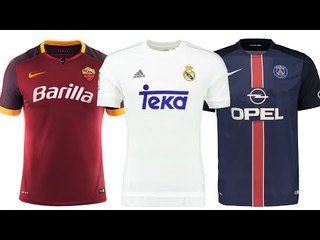2015/16 European Shirts With Classic Sponsors