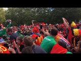 Belgium 3-0 Ireland | Fans Party TOGETHER At Full Time | How All Football Fans Should Be!