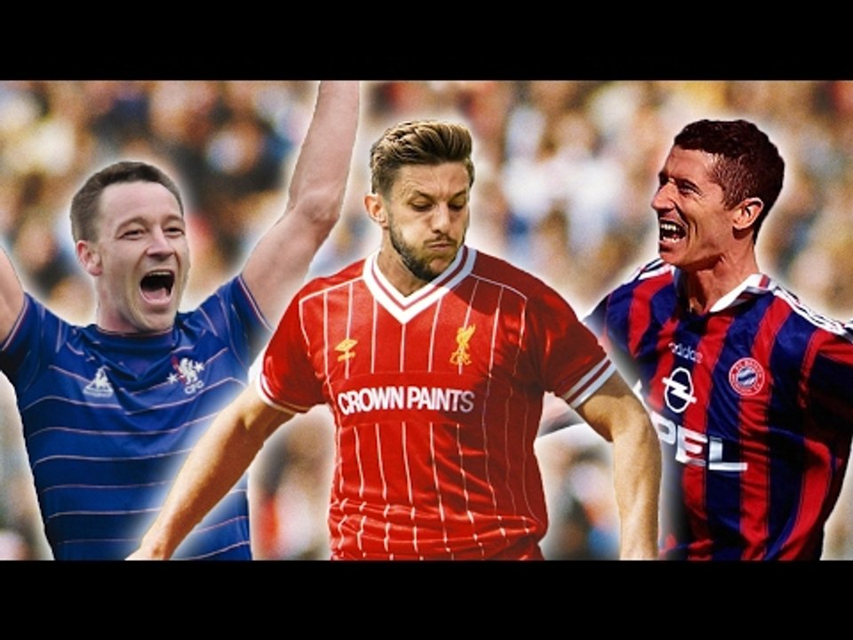Modern Footballers In Classic Football Kits
