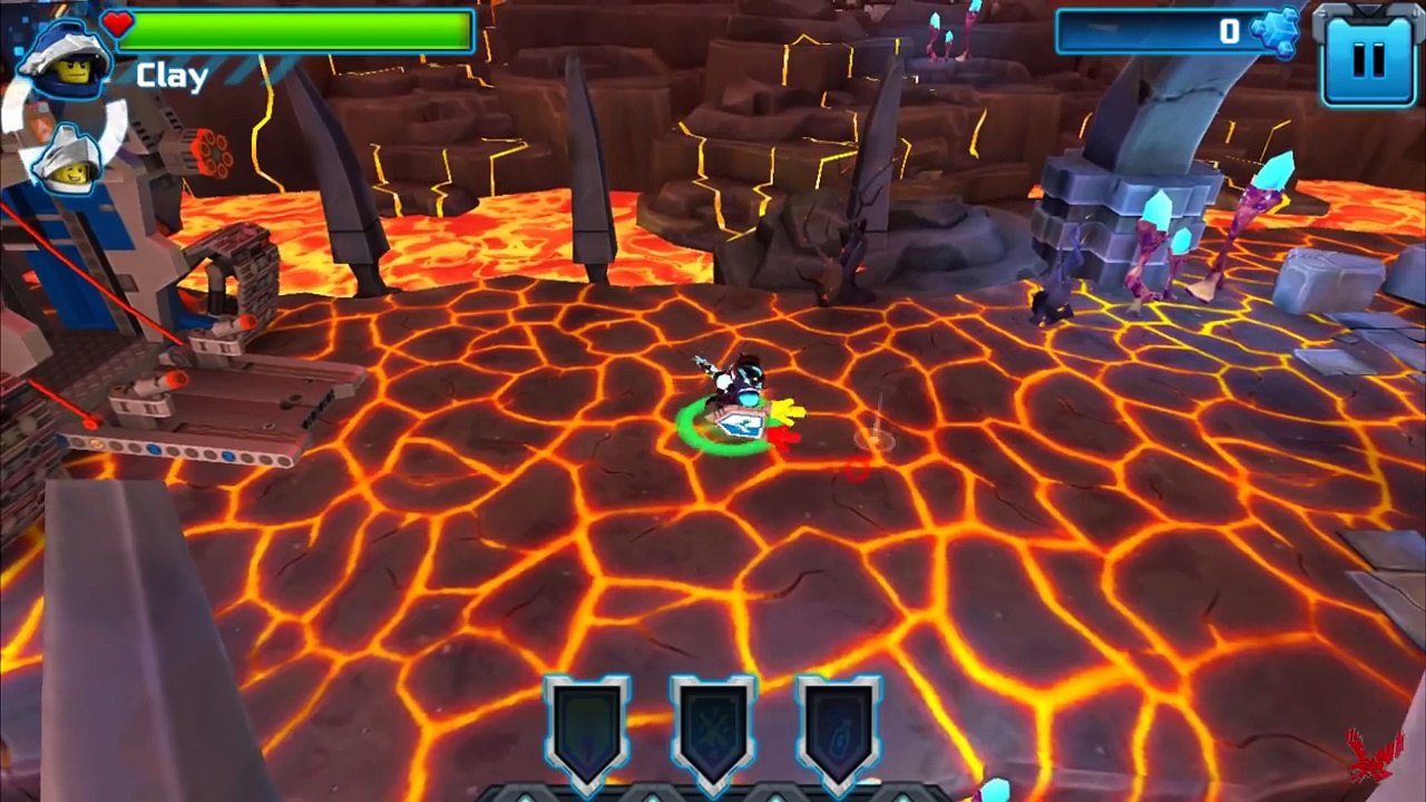 Lego Nexo Knights Lava lands Gameplay - Latest Nexo Powers