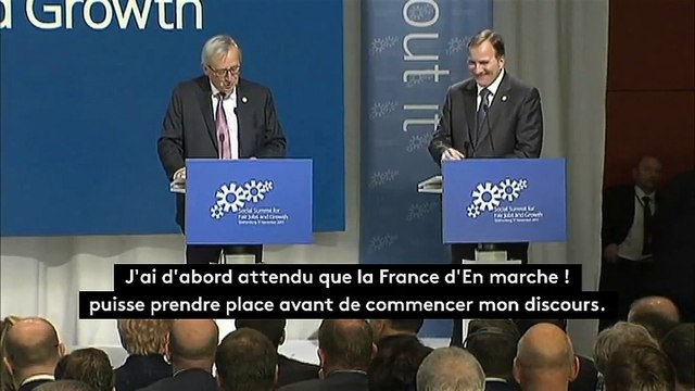 En retard et trop bavard, Emmanuel Macron se fait taper sur les doigts au sommet social européen
