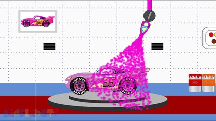 Learn Colors with Disney Lightning Mcqueen - Cars For Kids - Learning Video