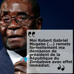 Zimbabwe : « Moi Robert Mugabe remets formellement ma démission »