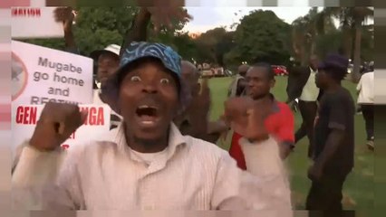 Präsident Mugabe erklärt Rücktritt