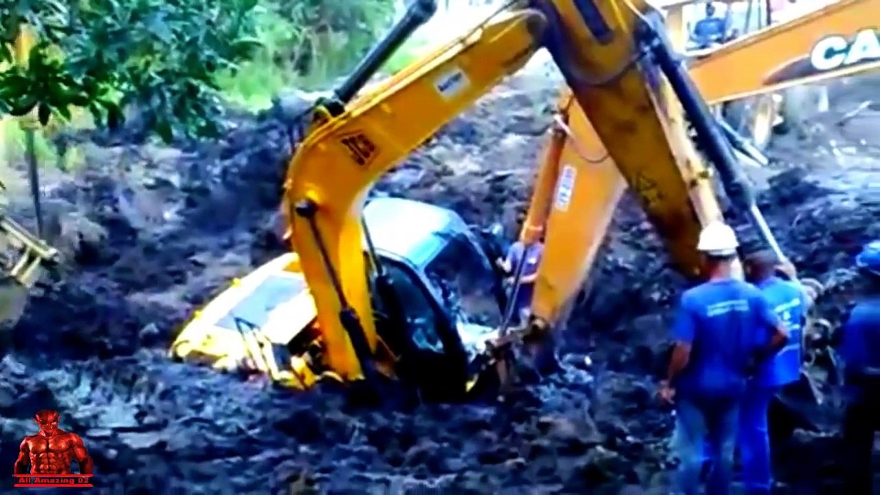 Amazing excavator water compilation, best excavator fails, excavator recovery,excavator st