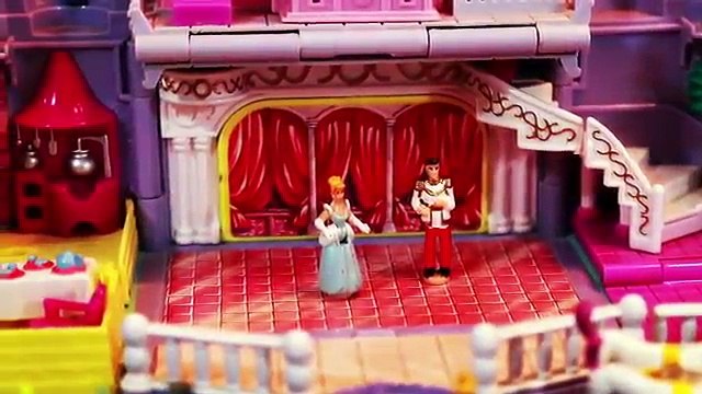 CINDERELLA CASTLE Disney Princess Polly Pocket Aladdin Jasmine Palace Belle Castle COMPILATION