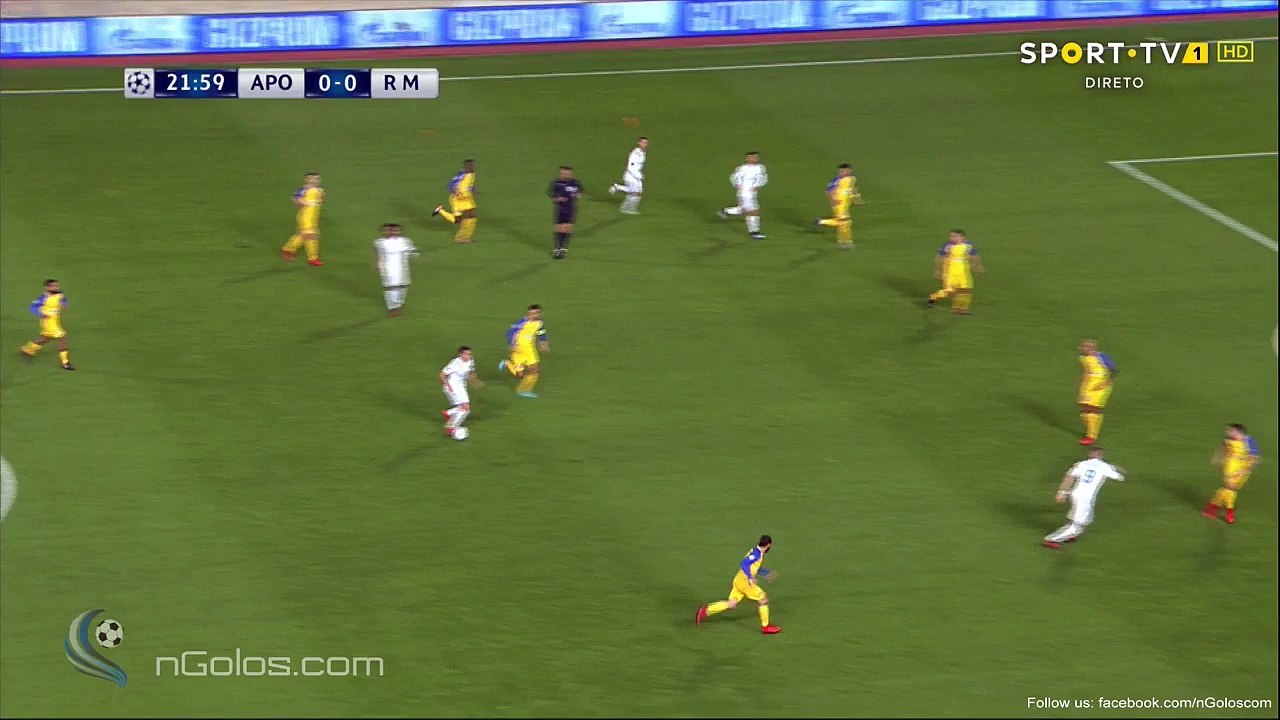 Luka Modric Fantastic Volley Goal vs APOEL (0-1)