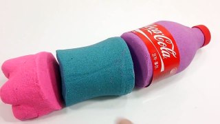 DIY How To Make Kinetic Sand Coca Cola Learn Fruits English Names Toy Icecream