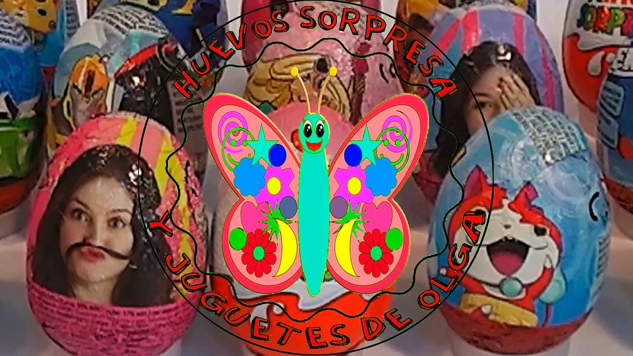 19 huevos sorpresa de dibujos de la Yo- kai watch Soy Luna Barbie para niños sorpresas de juguetes