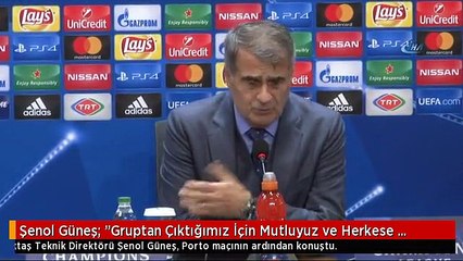Şenol Güneş: "Gruptan Çıktığımız İçin Mutluyuz ve Herkese Teşekkür Ediyorum"