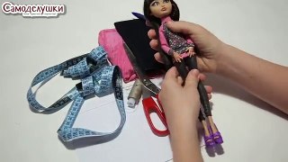 Как сделать шапку-ушанку для кукол. How to make ushanka (fur-hat) for a doll.