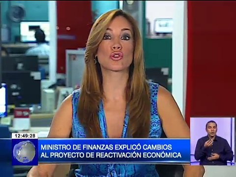 Ministro de Finanzas explicó cambios al Proyecto de Reactivación Económica