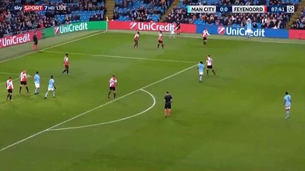 Raheem Sterling Goal HD - Manchester City 1-0 Feyenoord