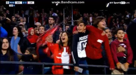 Guido Pizarro Goal - Sevilla 3-3 Liverpool 21.11.2017