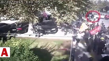 Ankara Garı'nı kana bulayan DEAŞ'lı teröristlerin alana giriş görüntüleri kamerada