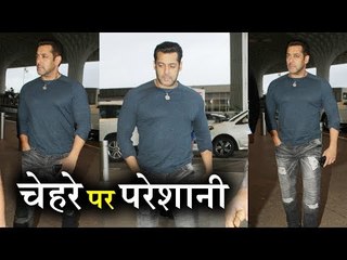 Salman Khan spotted at Mumbai Airport, Face was Sad