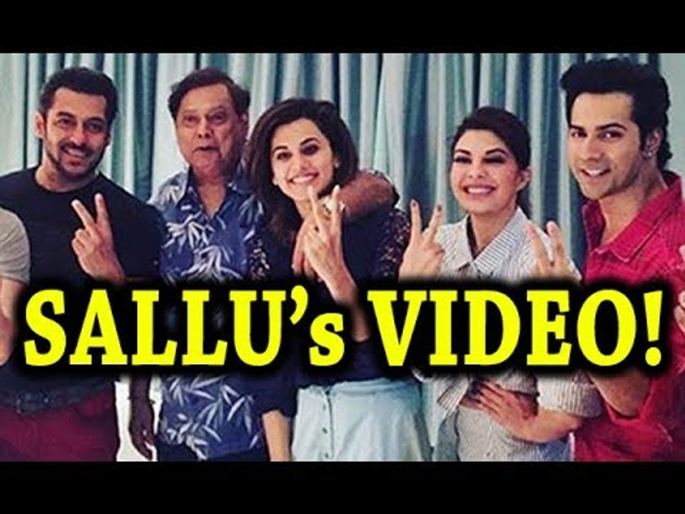 Salman Khan at Judwaa 2 Set Video