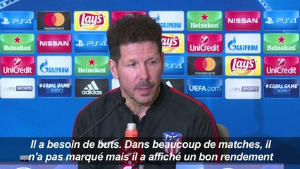 Football/Atletico: "Griezmann a besoin de buts" (Simeone)
