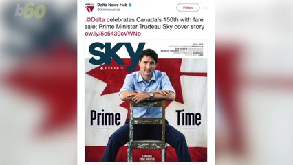 Justin Trudeau's Pose on Unusual Magazine Cover Has Social Media on Fire