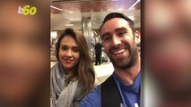 Man's Airport Selfie with Jessica Alba Surfaces in Random Deli