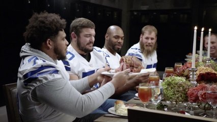 Football Families: Military family unites in Dallas with the Cowboys O-line