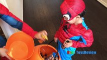 HALLOWEEN TRICK OR TREAT Kids Candy Surprise Toys Prank Halloween Candy Haul Spiderman Superheroes Dailymotion