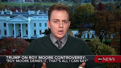 Pres. Donald J. Trump speaks on embattled Alabama Senate candidate Roy Moore