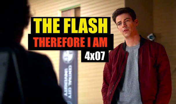 THE FLASH 4x07 Therefore I Am - Barry Allen Questions Clifford The Thinker DeVoe - Grant Gustin, Candice Patton