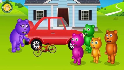 Mega Gummy Bear Play doh toys color bottles finger family| Learn Colors With Play doh