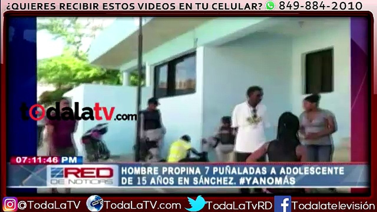 Hombre propina 7 puñaladas a adolescente de 15 años-Red De Noticias-Video