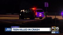 A deadly crash in Phoenix kills teen girl and injured another