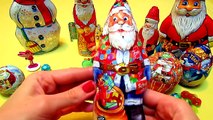 Christmas surprise eggs and toys - Santa Claus Kinder chocolate snowman surprises for kids