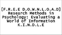 [eGJso.[F.R.E.E] [R.E.A.D] [D.O.W.N.L.O.A.D]] Research Methods in Psychology: Evaluating a World of Information by Beth Morling P.P.T