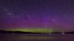 Timelapse Captures Shooting Stars Streaking Over Aurora-Filled Night Sky