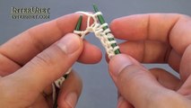 How to knit socks on two needles - braids stitch