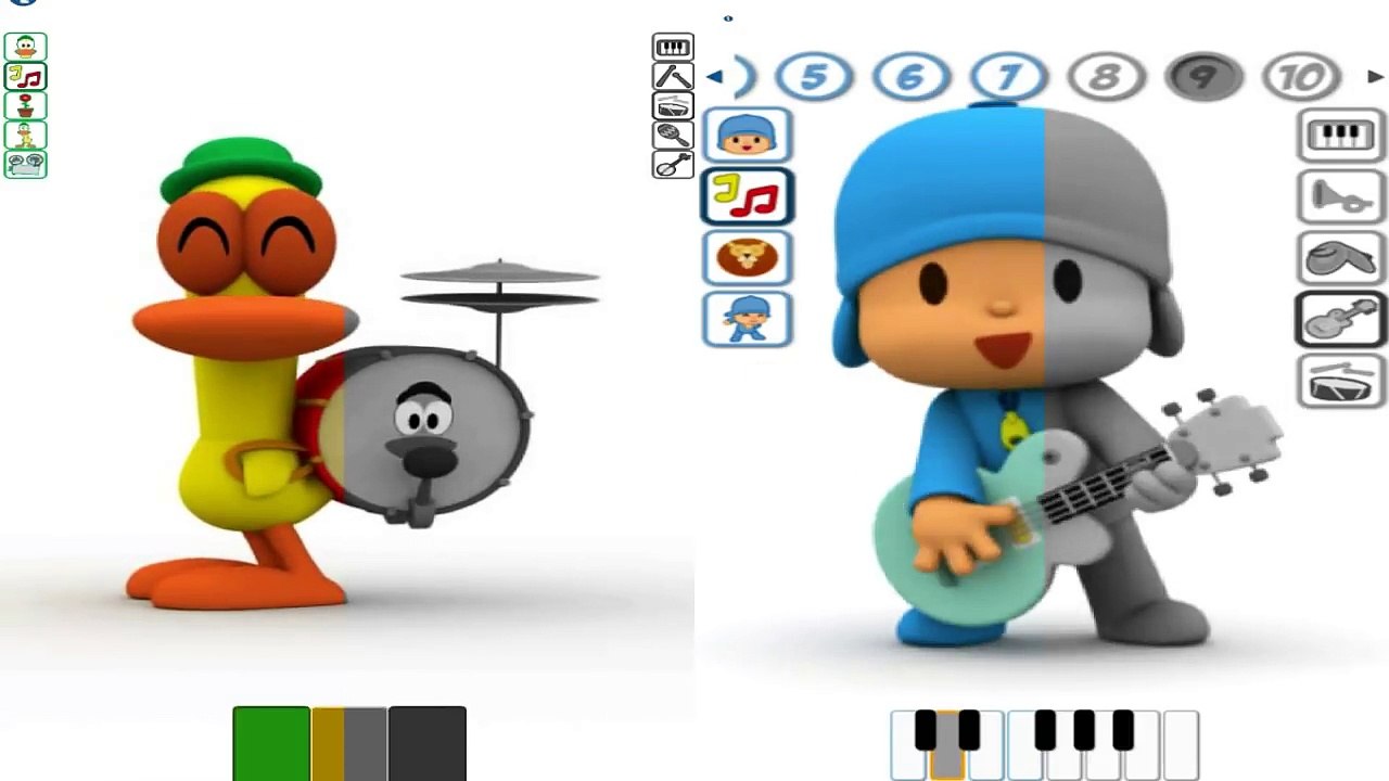 Black and White Talking Pocoyo Pato Funny Collection #2