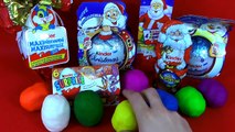 Christmas Kinder Surprise Eggs new! Play Doh Toys! Santa Clous! by TheSurpriseEggs