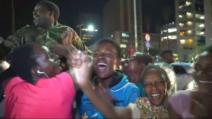 Mass celebrations in Zimbabwe as Mugabe resigns as president